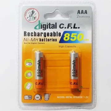 باتری شارژی نیم قلمی KT-020523 | 850 CFL
